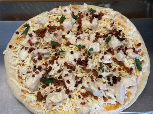 Chicken Alfredo Pizza