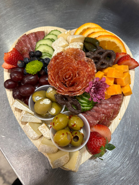 Heart Shaped Charcuterie “ 10”.